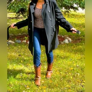 Wool Coat ~Worthington Wool double breasted Coat Size Medium